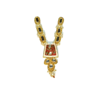 Designer Kundan Necklace For Shri Krishna