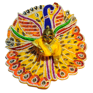 Designer Yellow Zardosi Poshak For Balkrishna