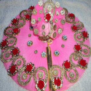 Elegant Diamond Work Poshak For Shri Krishna