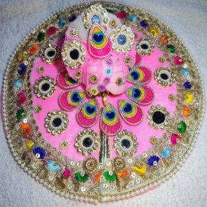 Designer Pink Poshak For Shri Krishna